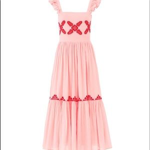 Bohemian Feminine Embroidered Maxi Dress